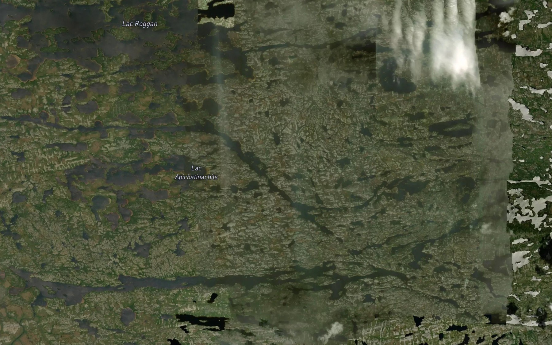 Satellite map of the Lac Apichatinachits