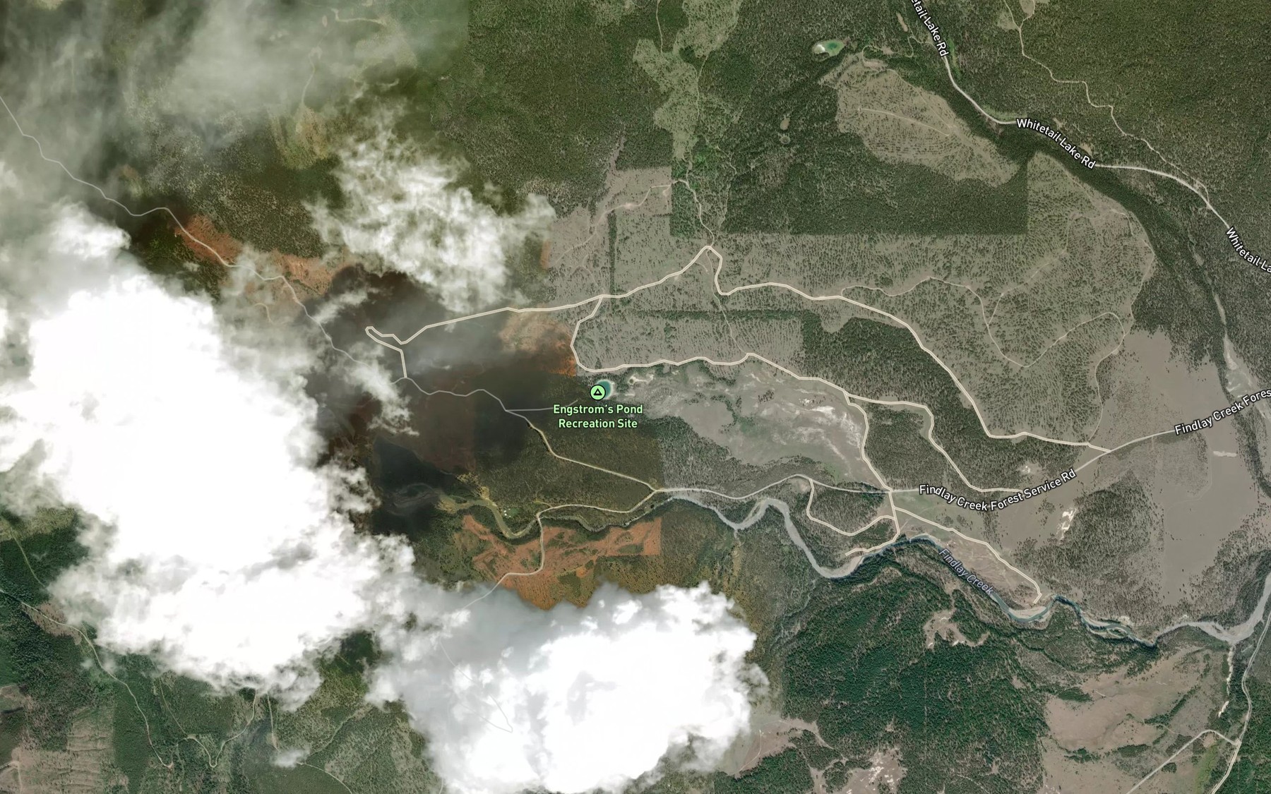 Satellite map of the Doctor Creek