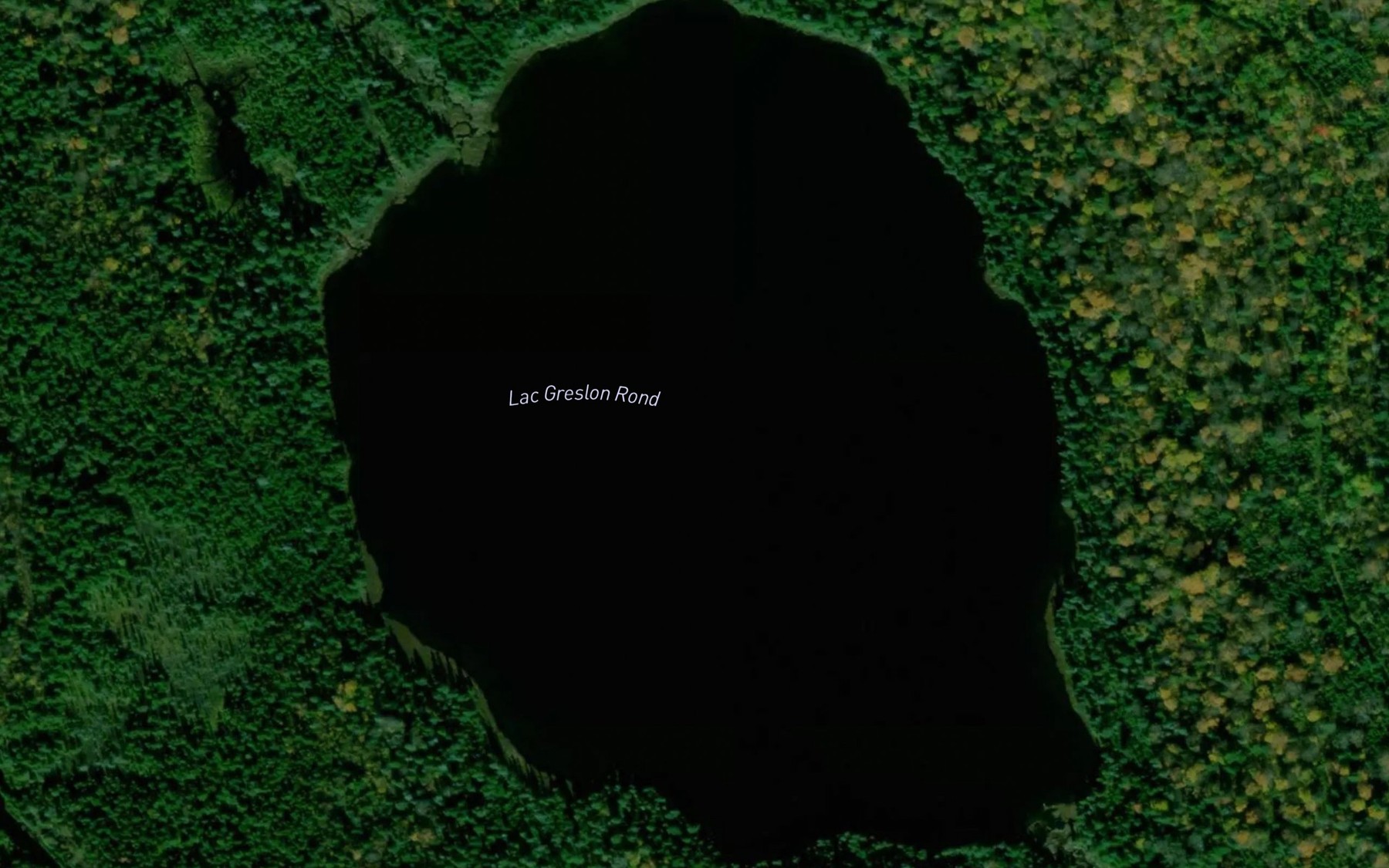 Satellite map of the Lac Greslon Rond