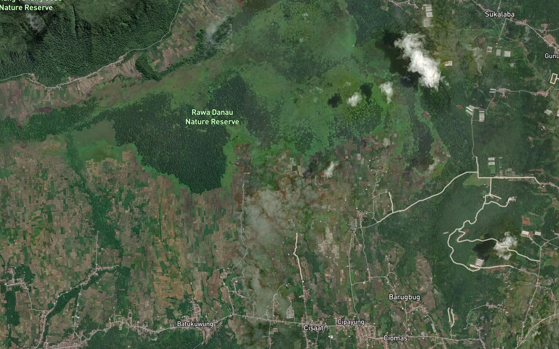Satellite map of the Ci Barugbug
