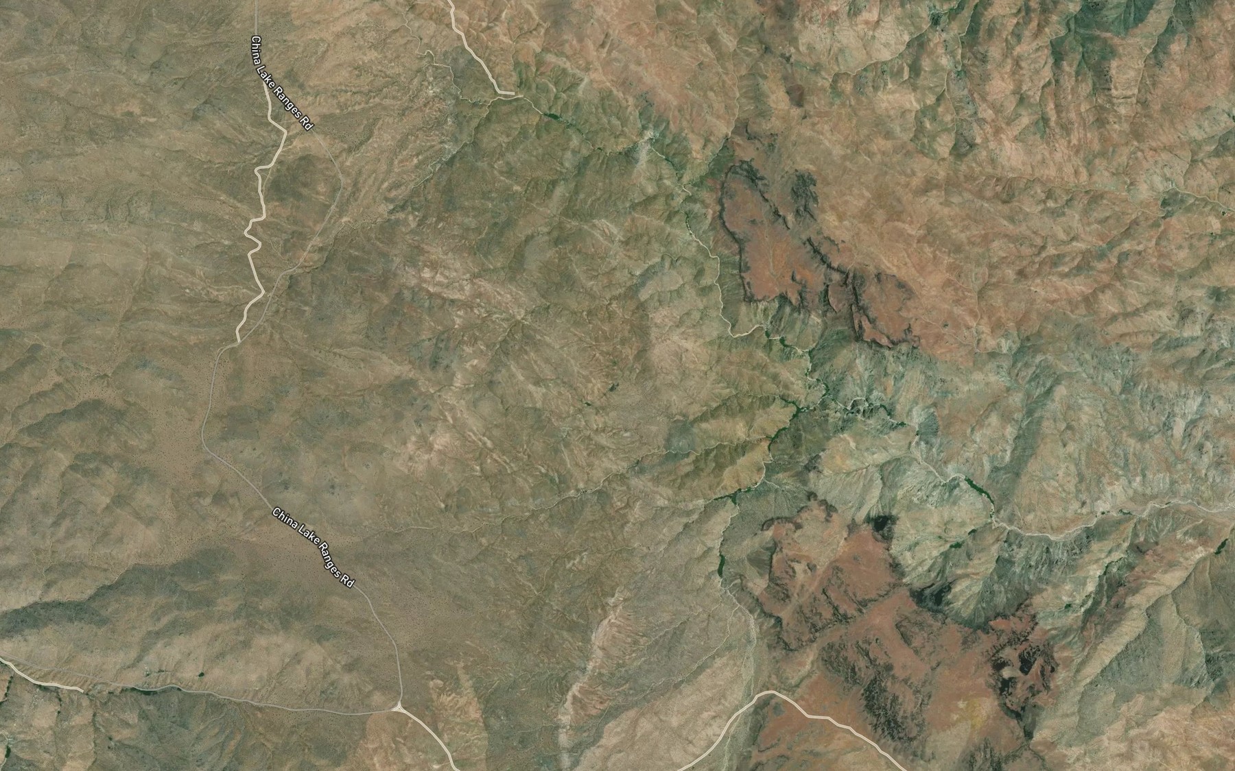 Satellite map of the Coyote Spring