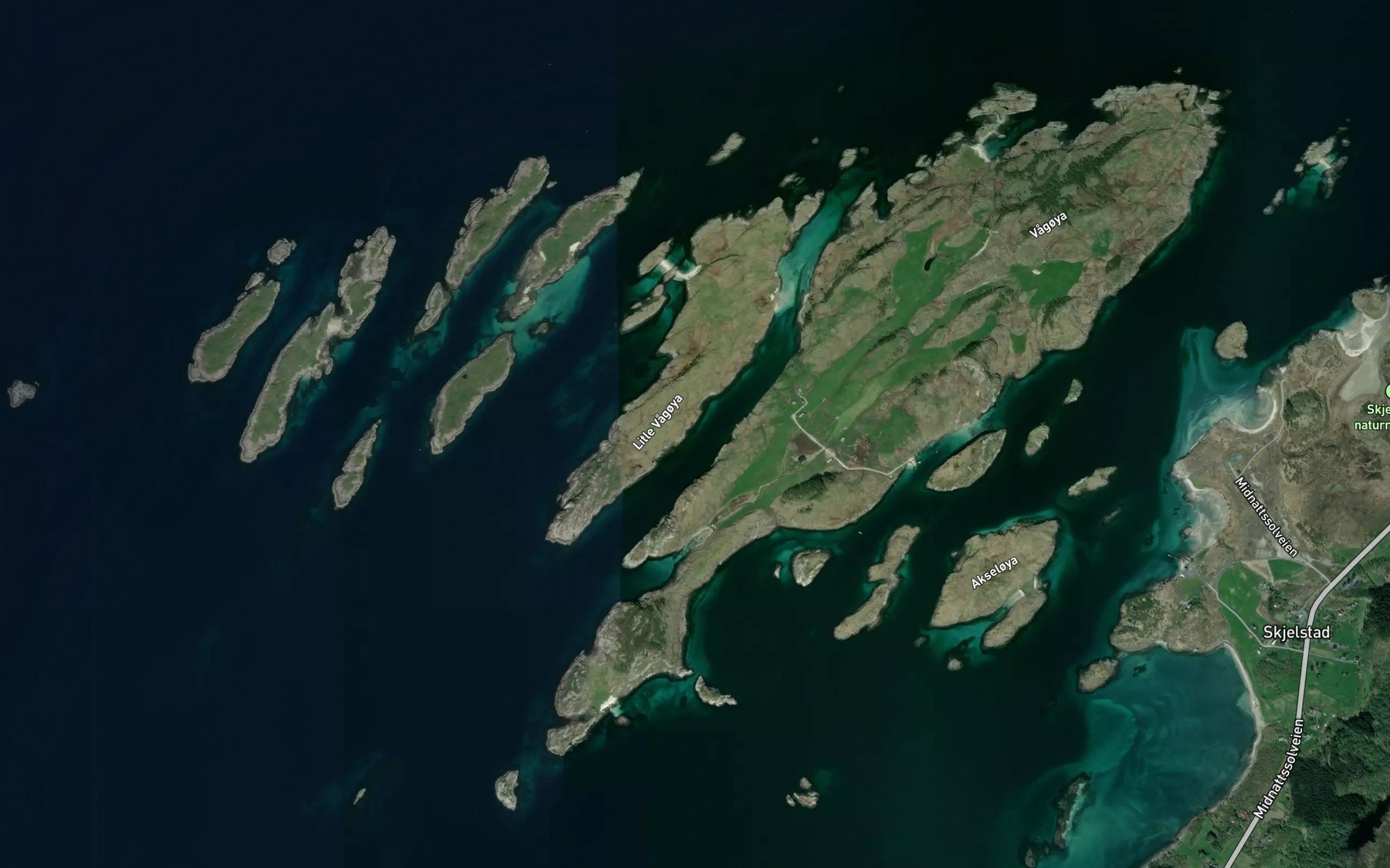 Satellite map of the Kvilbergvika