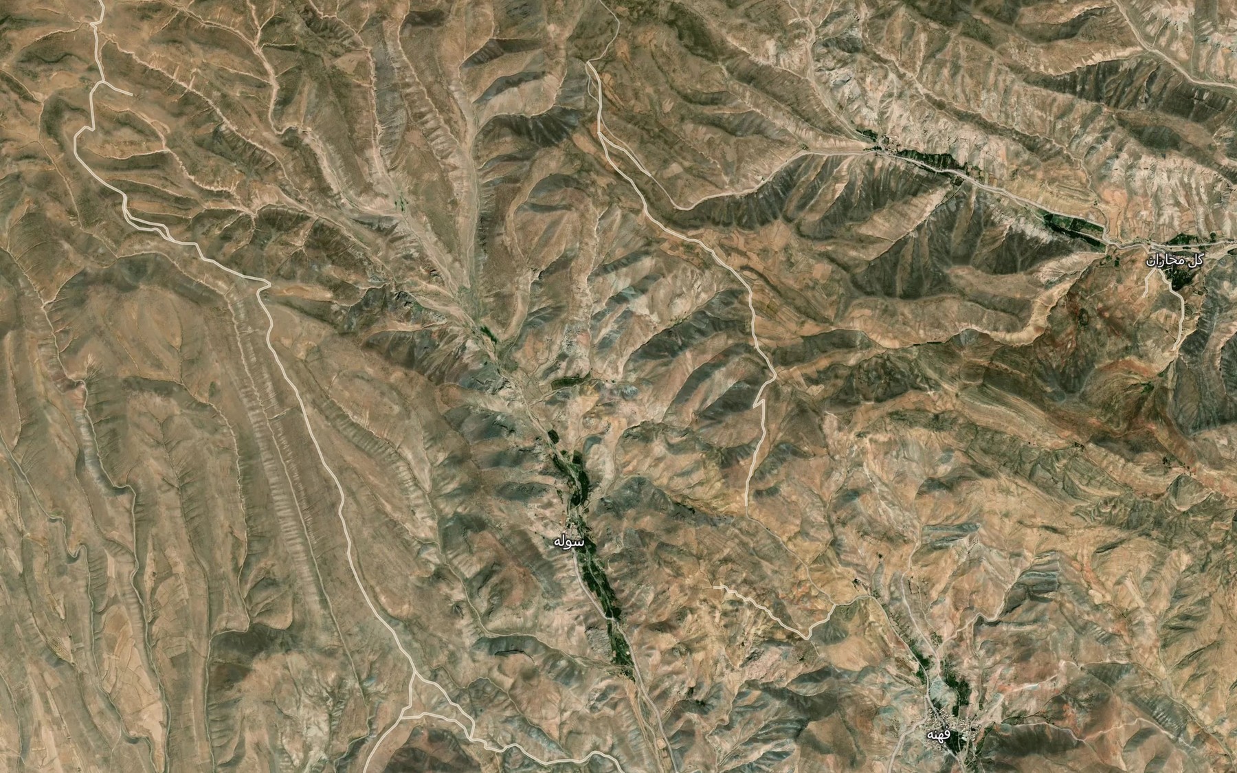 Satellite map of the Cheshmeh-ye Sudak