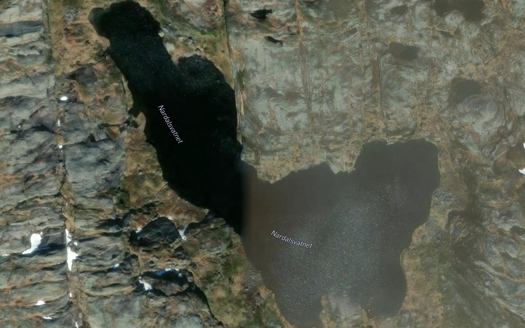 Satellite map of the Nardalsvatnet