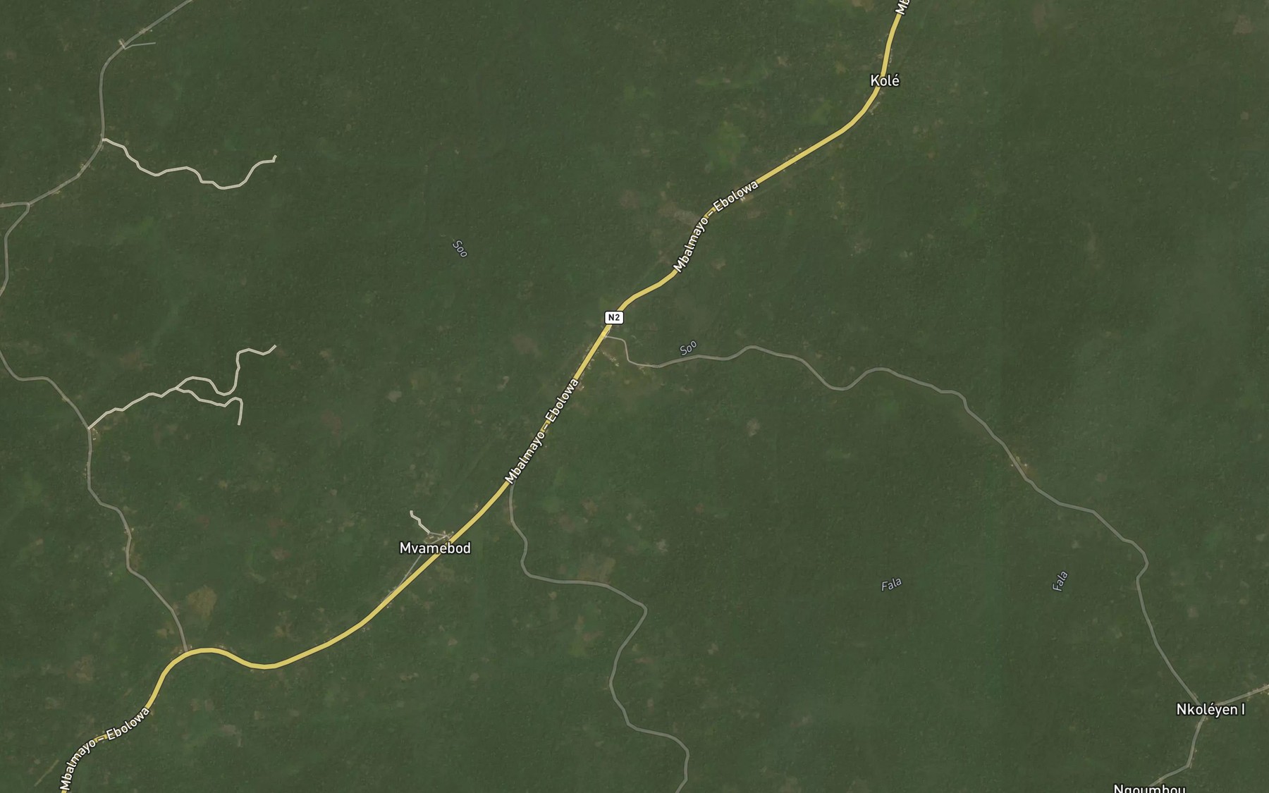 Satellite map of the Fala