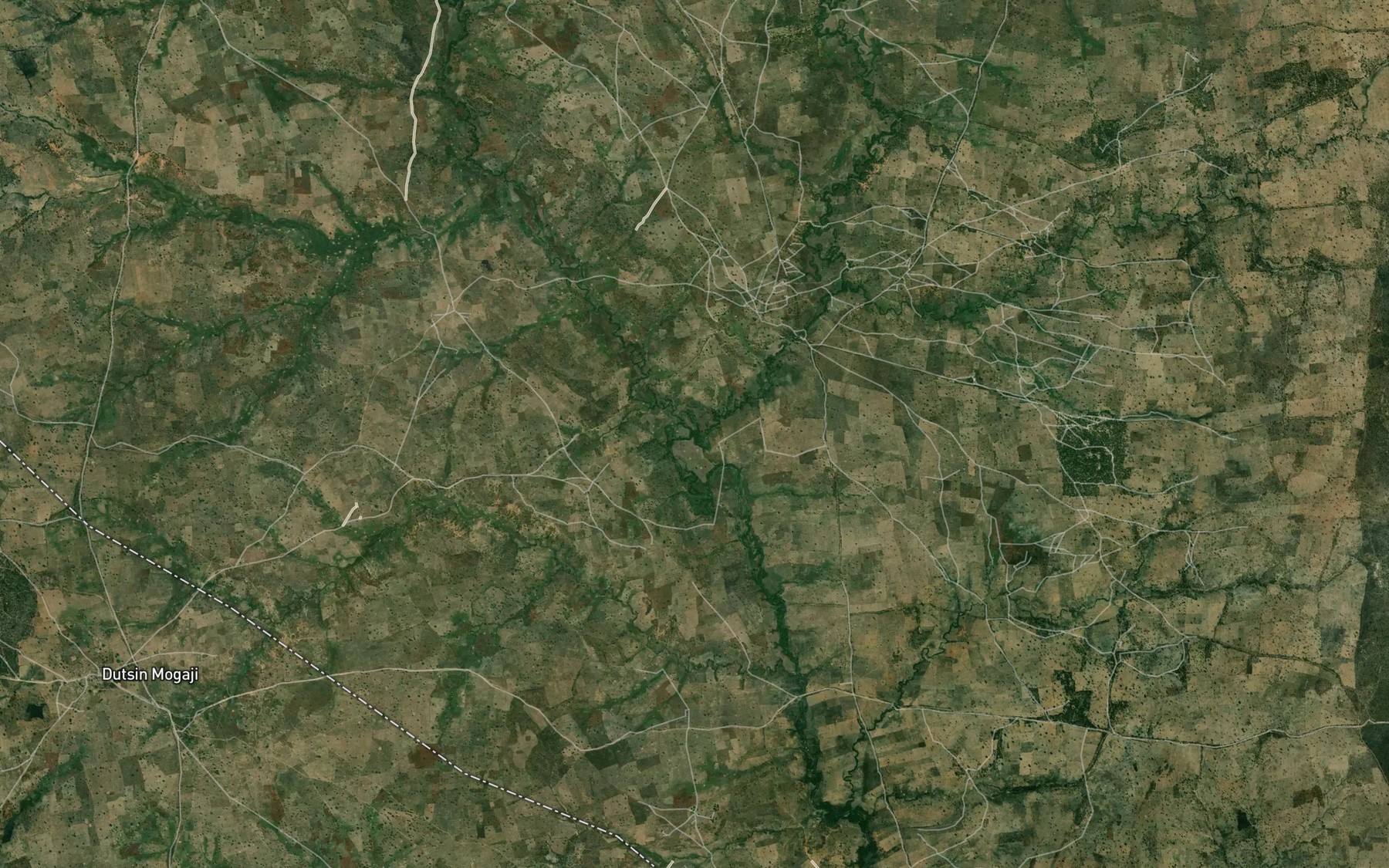 Satellite map of the River Kabogo
