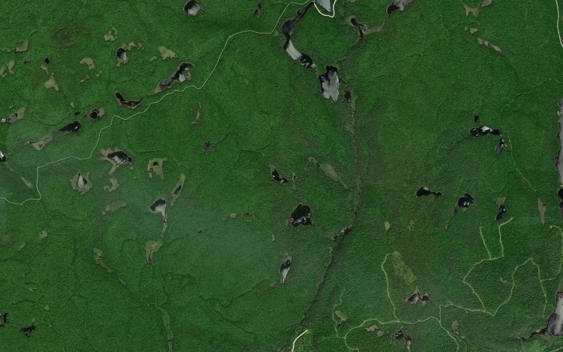 Satellite map of the Lac Britten