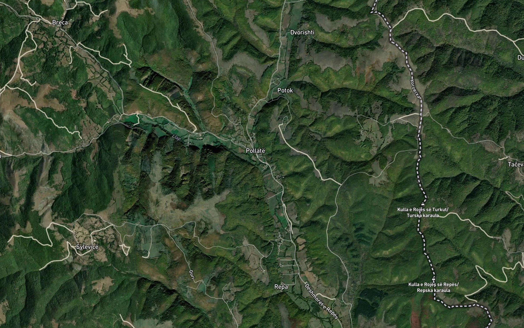 Satellite map of the Lumi Murgull