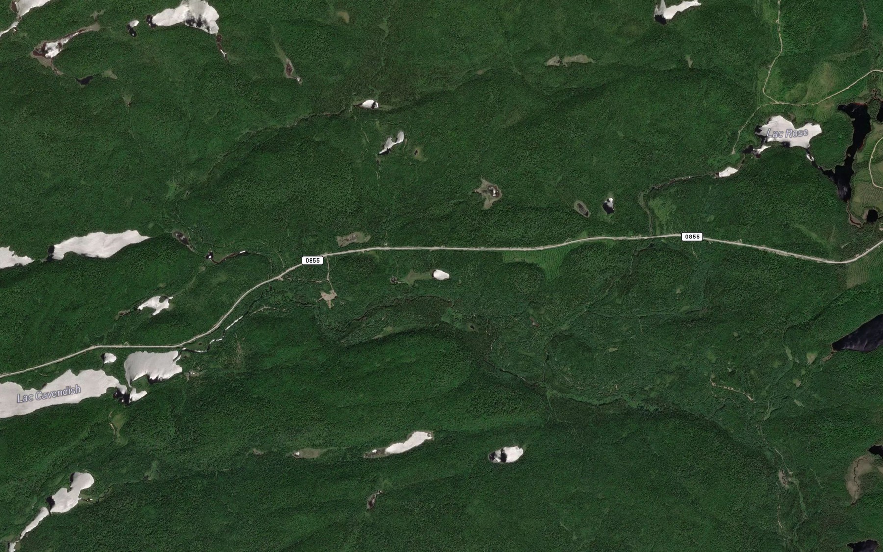 Satellite map of the Lac Voisin