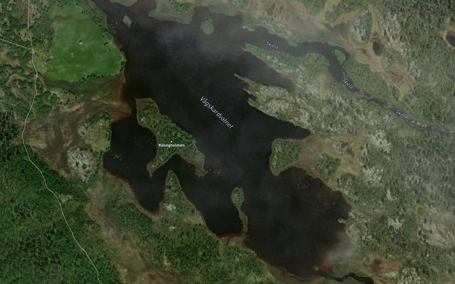 Satellite map of the Vagskardvatnet