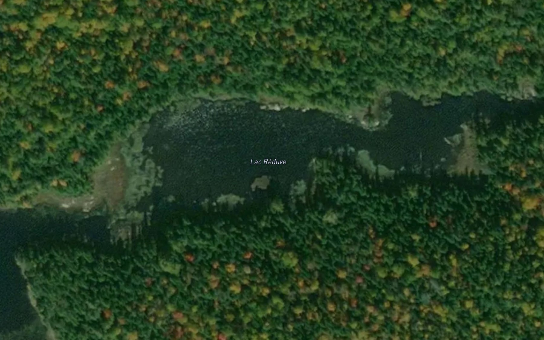 Satellite map of the Lac Reduve