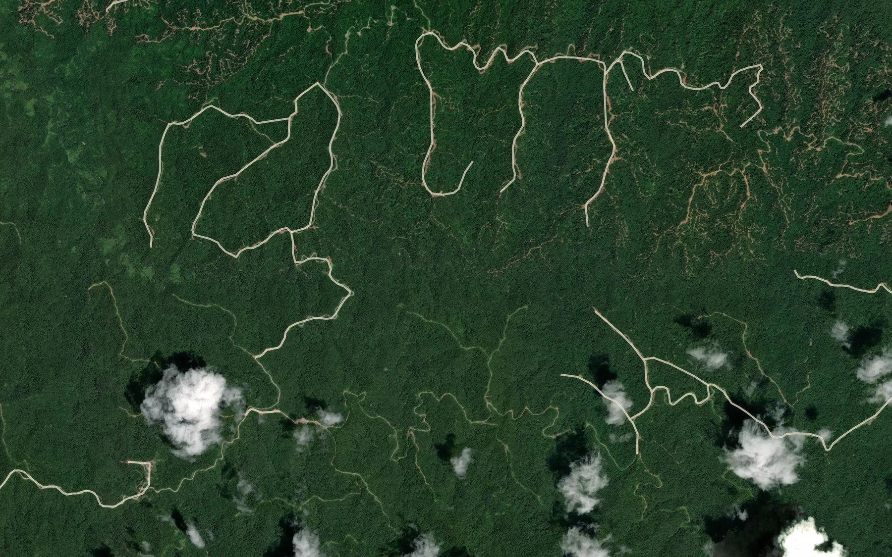 Satellite map of the Wong Kapit