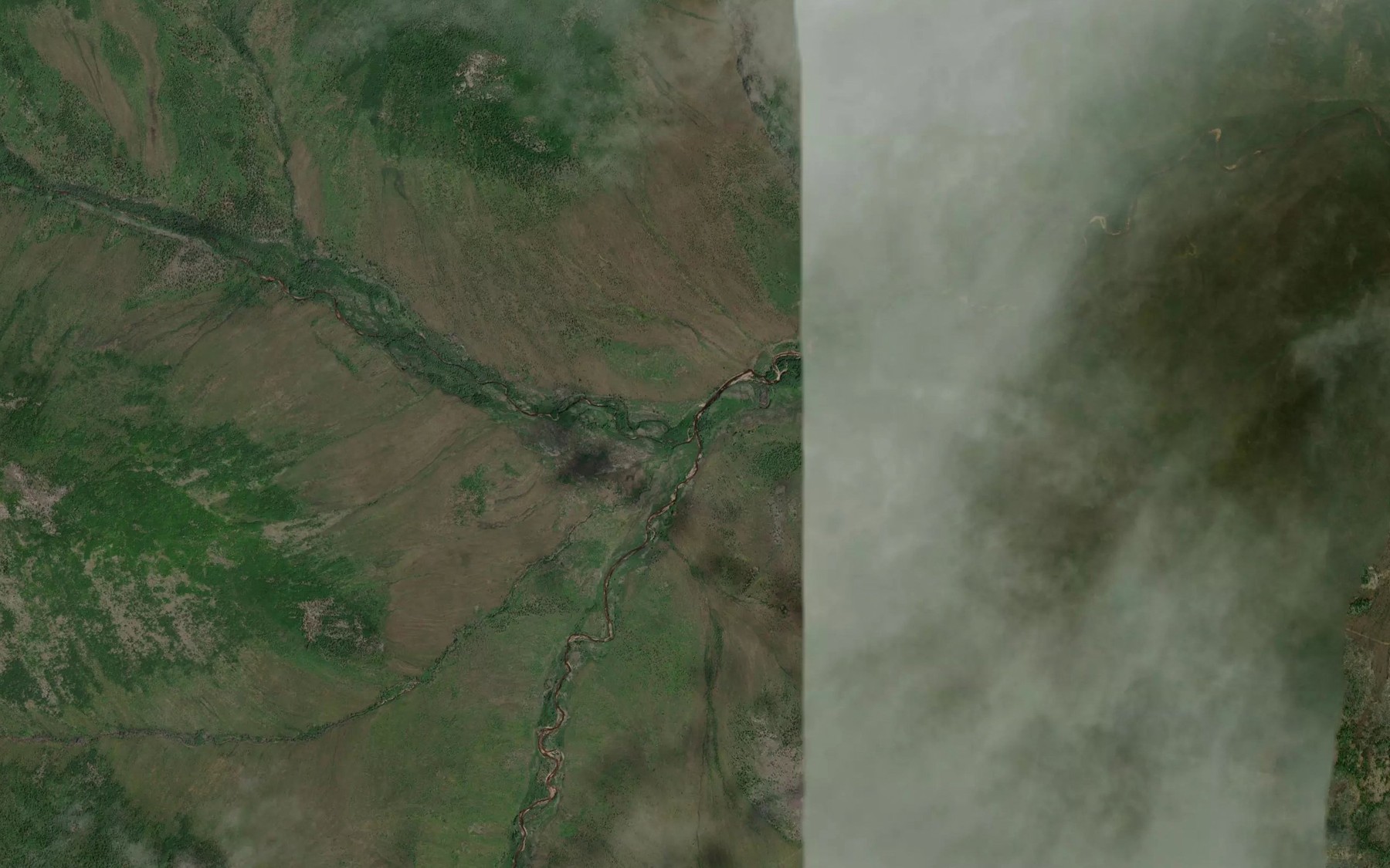 Satellite map of the Levaya Allara-Kyuyekh-Yuryakh