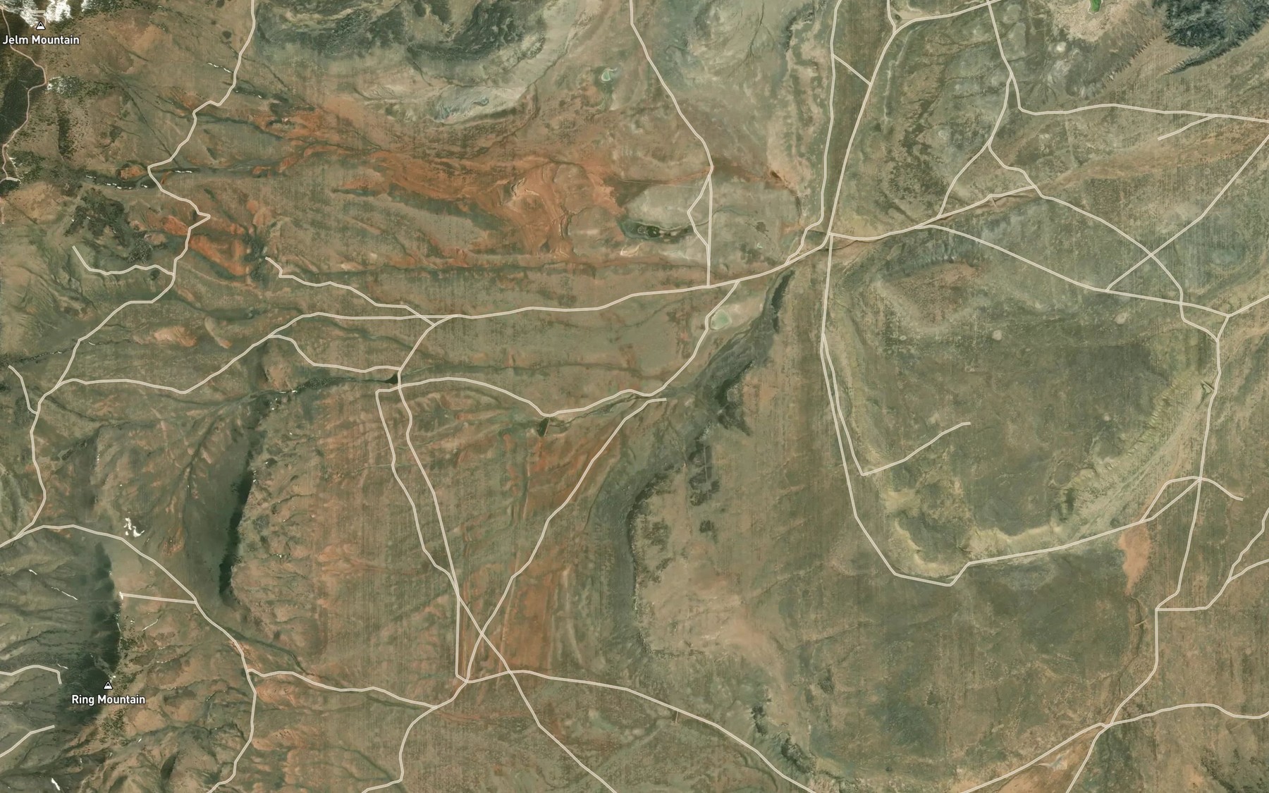 Satellite map of the Spring Branch
