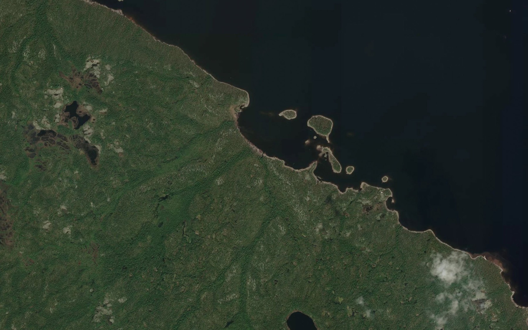 Satellite map of the Chernaya
