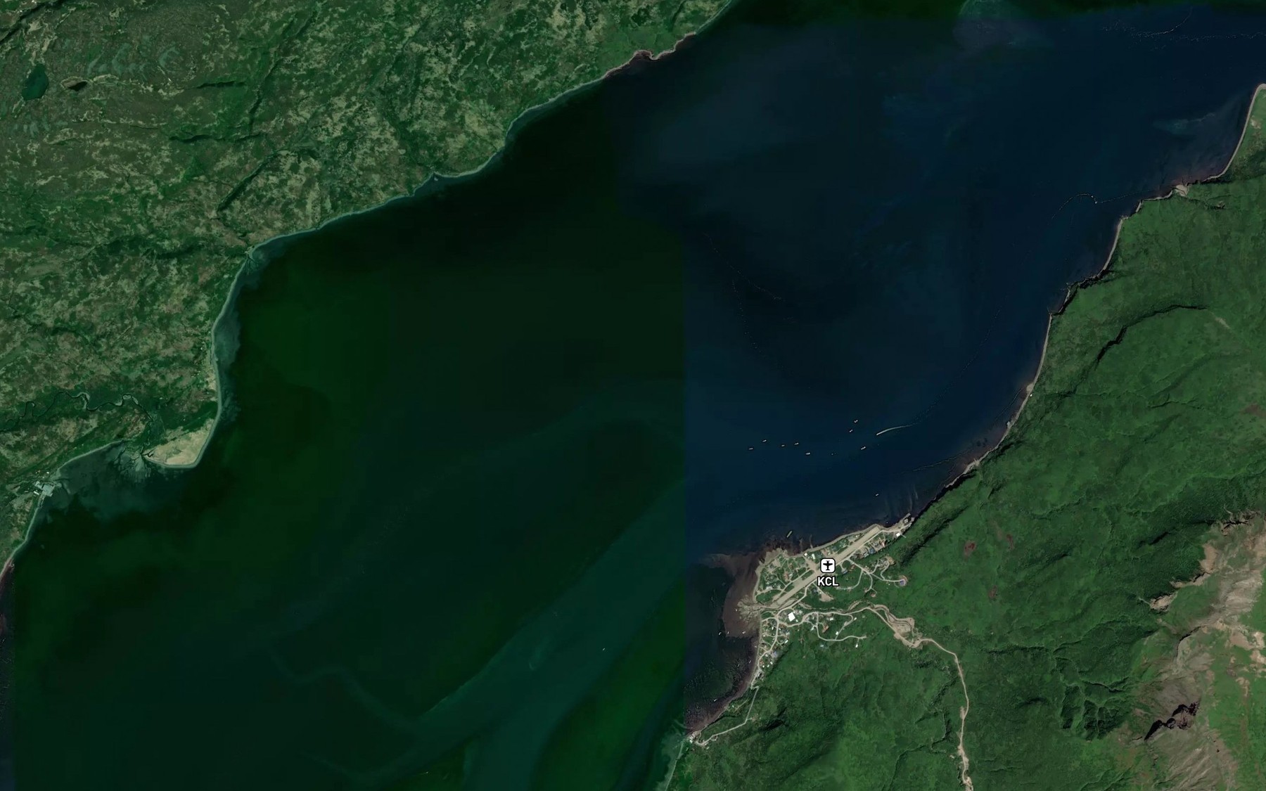 Satellite map of the Chignik Lagoon