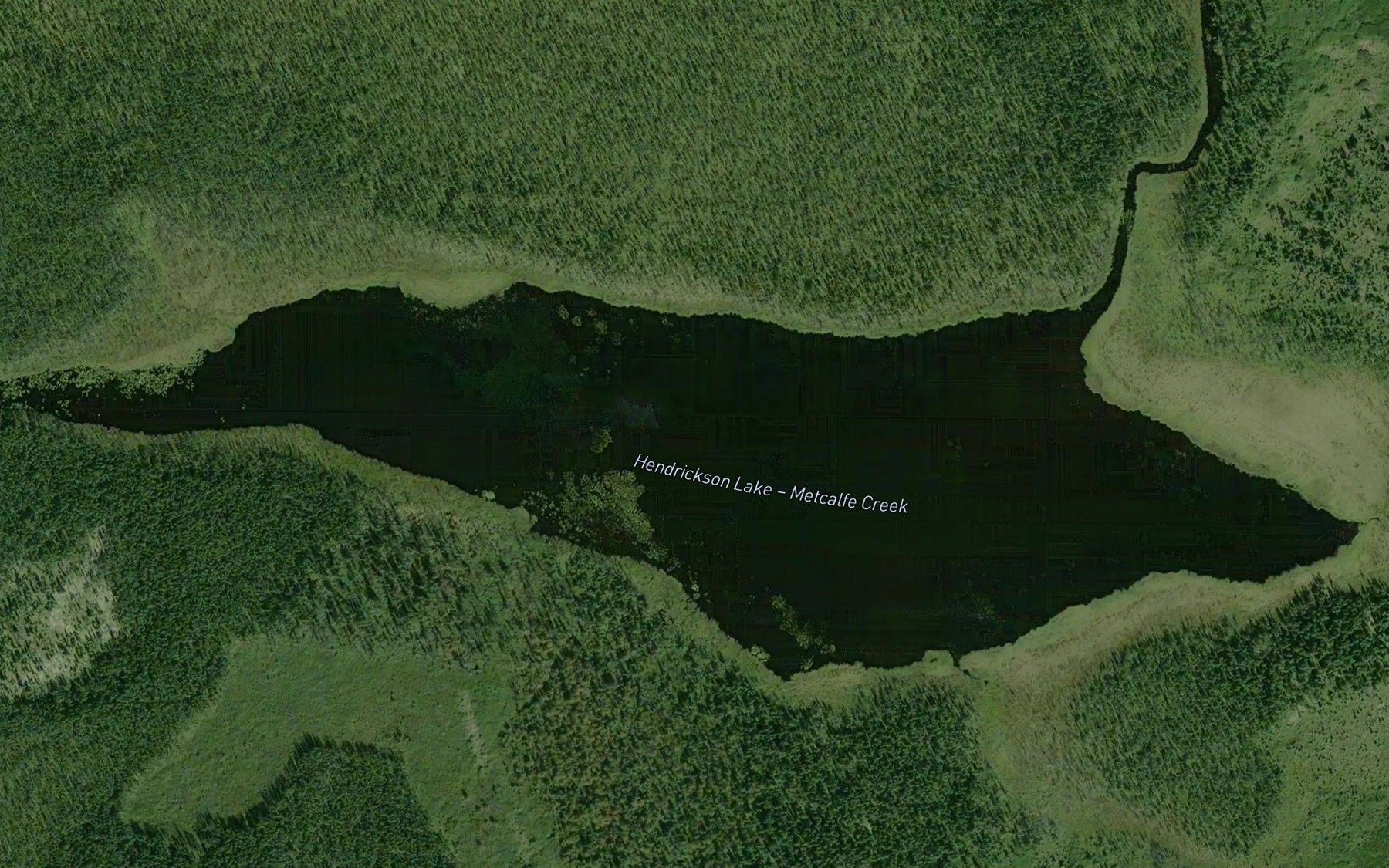Satellite map of the Hendrickson Lake