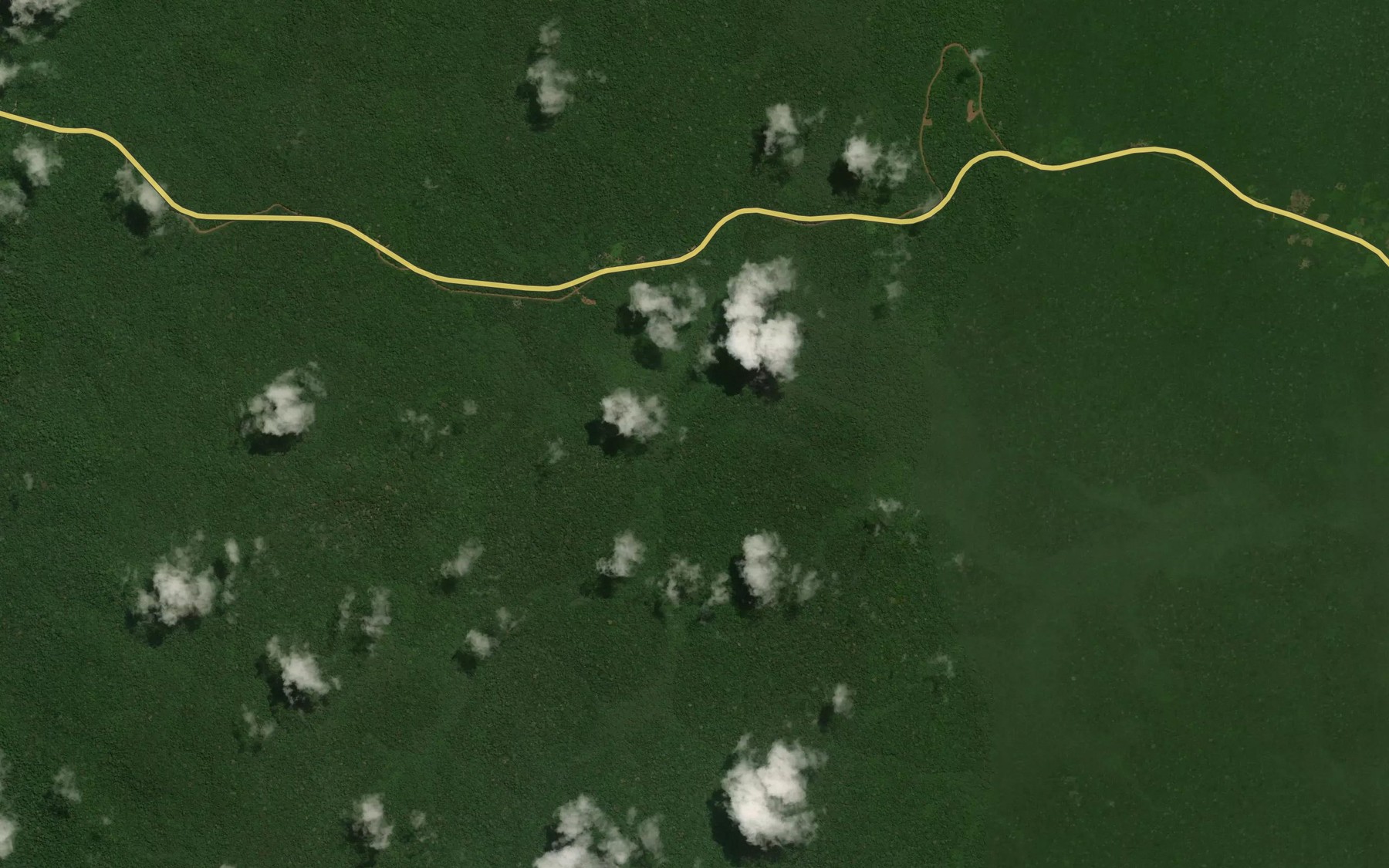 Satellite map of the Koye