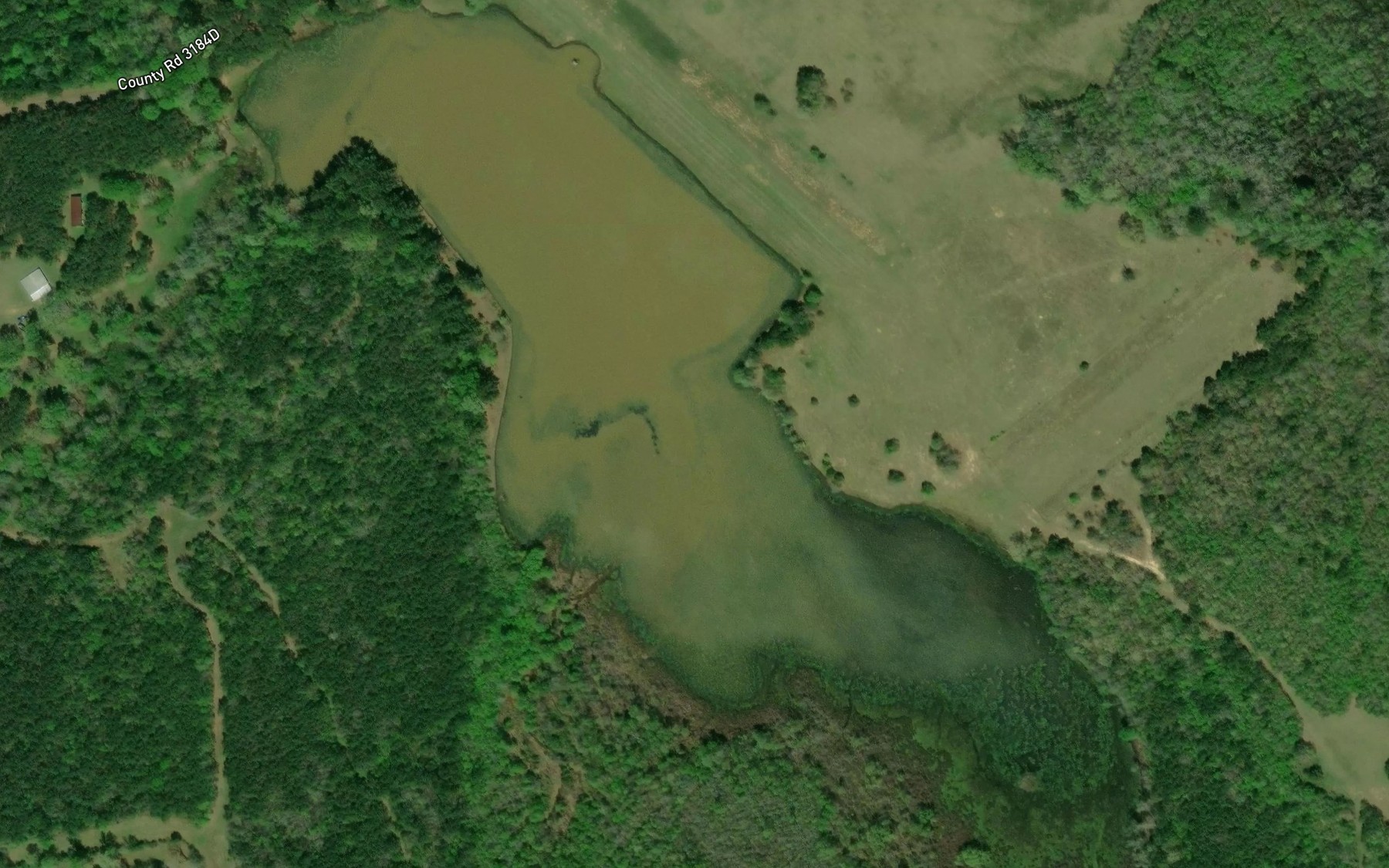 Satellite map of the Soil Conservation Service Site 2 Reservoir