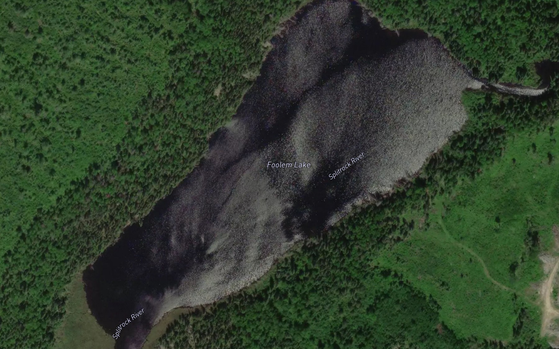 Satellite map of the Foolem Lake