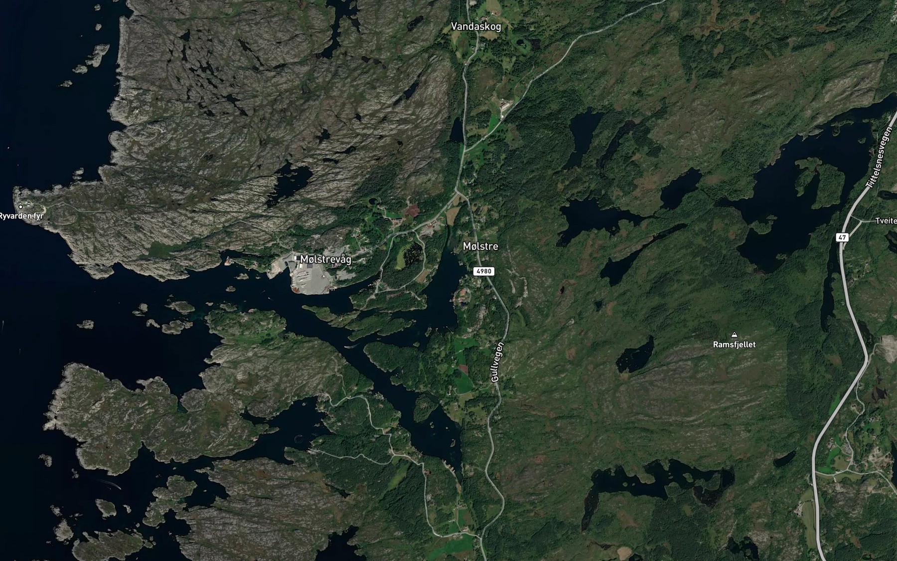 Satellite map of the Poyla