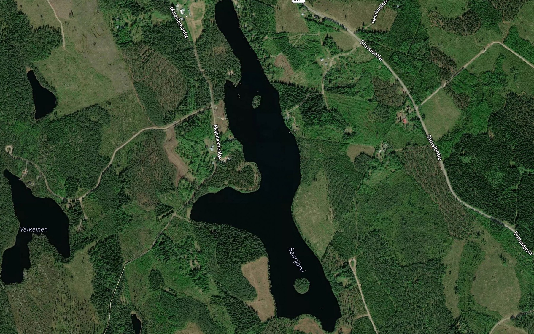 Satellite map of the Saarijarvi
