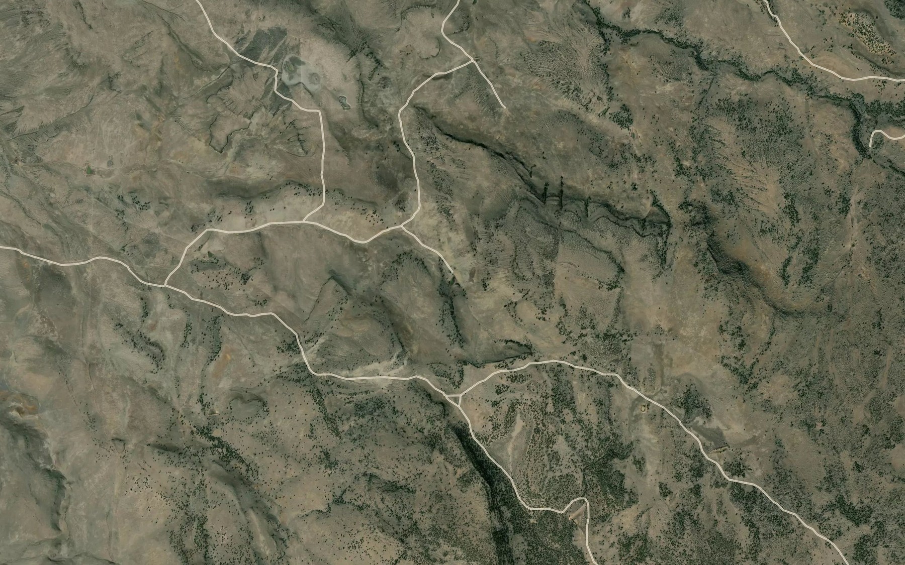 Satellite map of the Rocky Reservoir