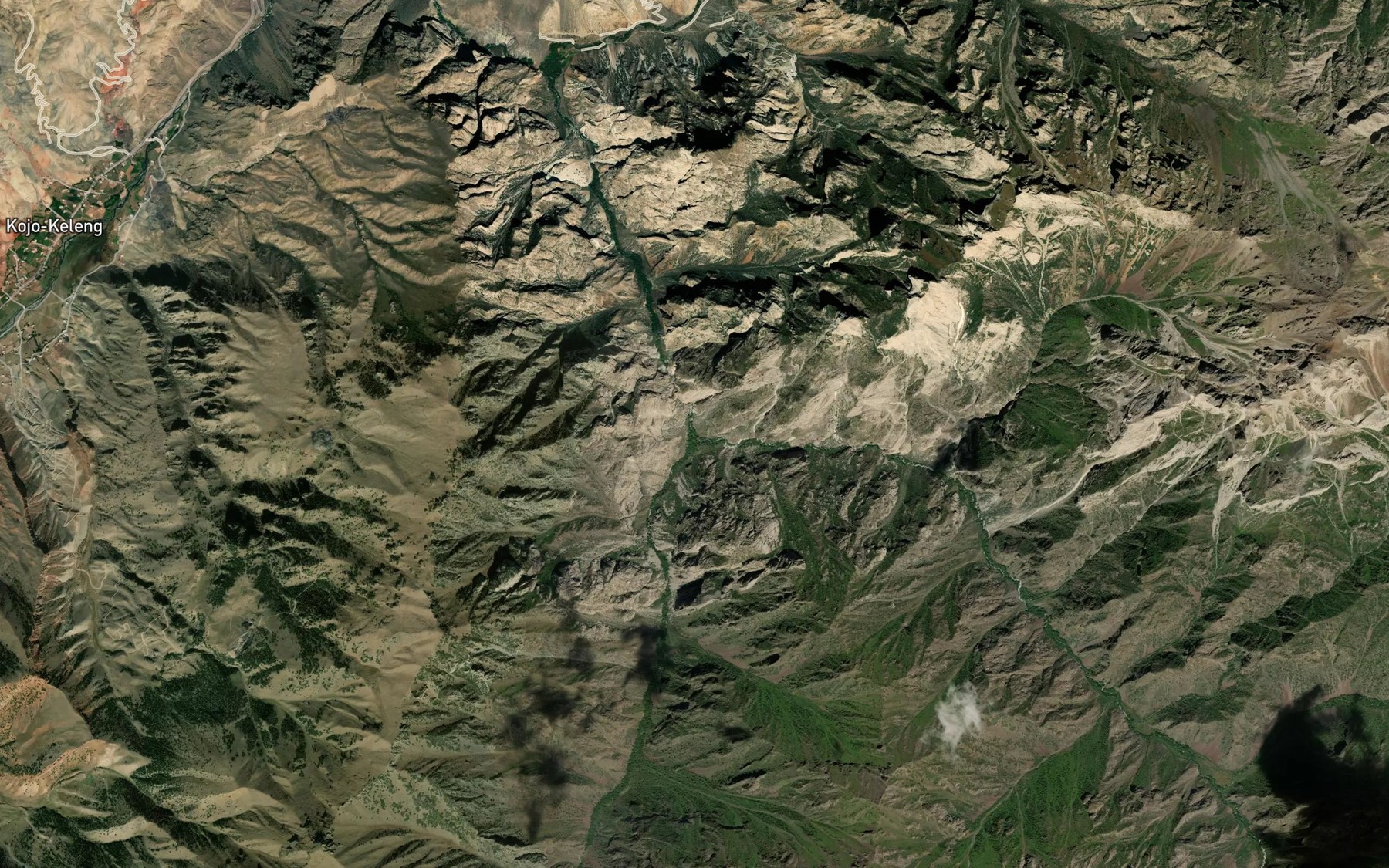 Satellite map of the Sary-Koy