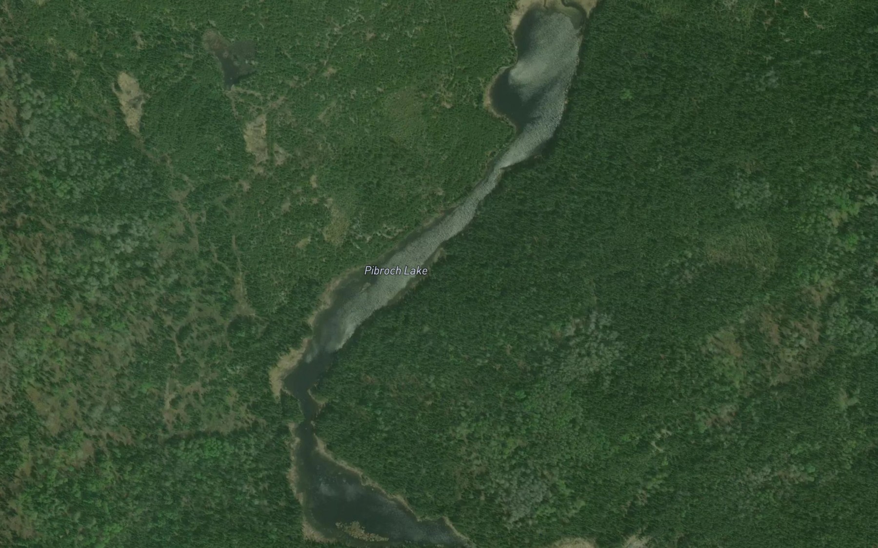 Satellite map of the Pibroch Lake