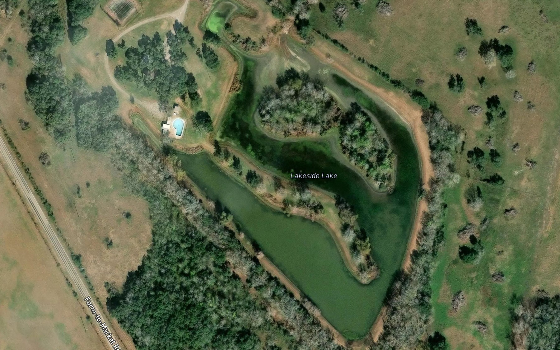 Satellite map of the Kaiser Lake