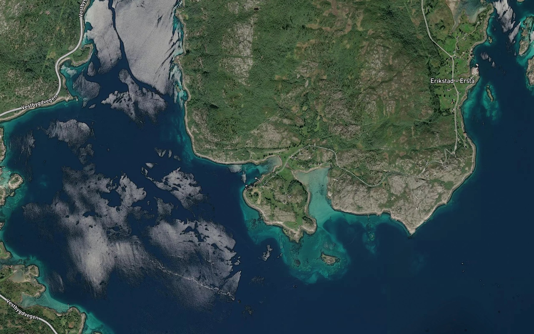 Satellite map of the Svensgamosen