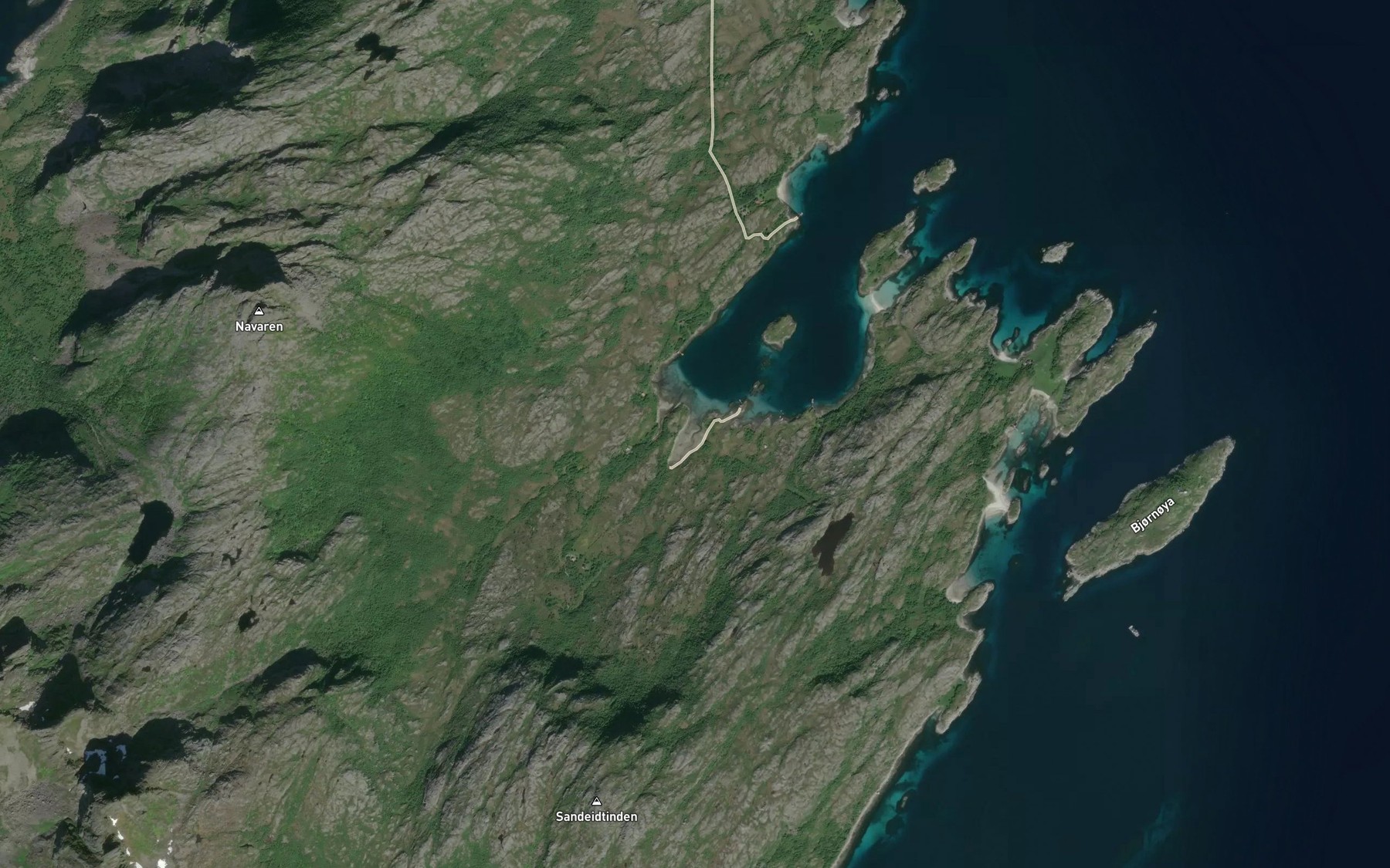Satellite map of the Makkosen