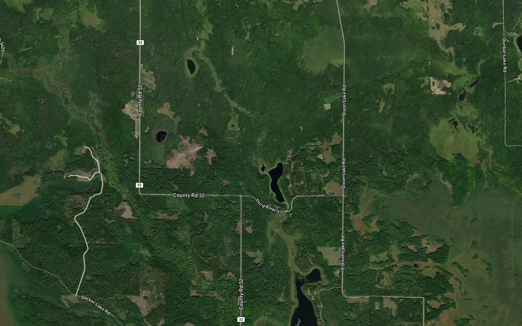Satellite map of the Cottonwood Creek