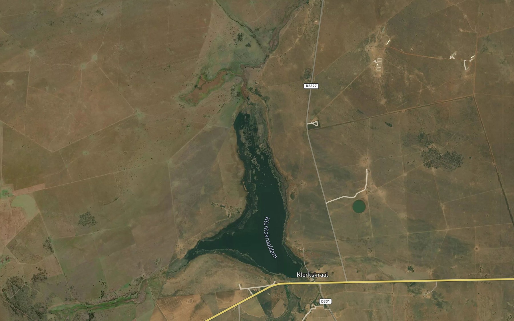 Satellite map of the Klerkskraaldam