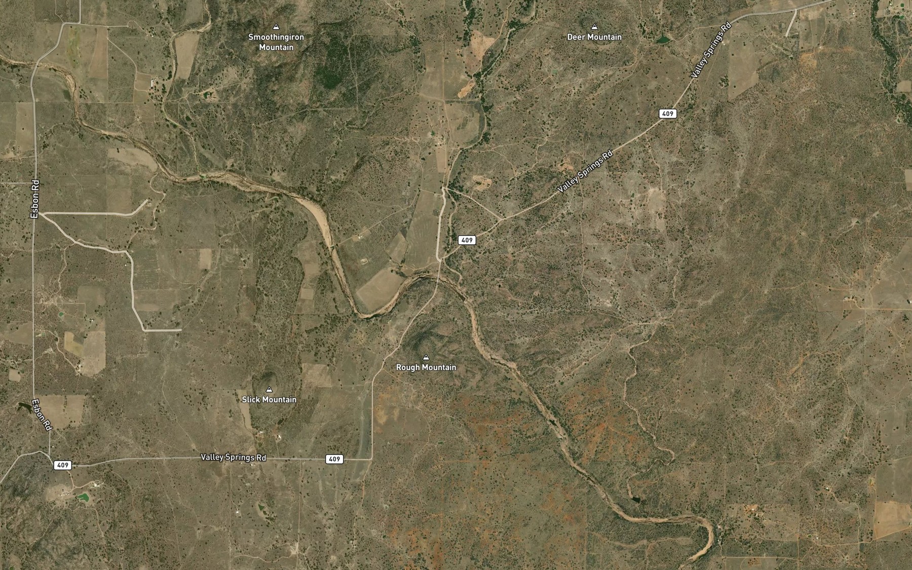 Satellite map of the Baumann Branch