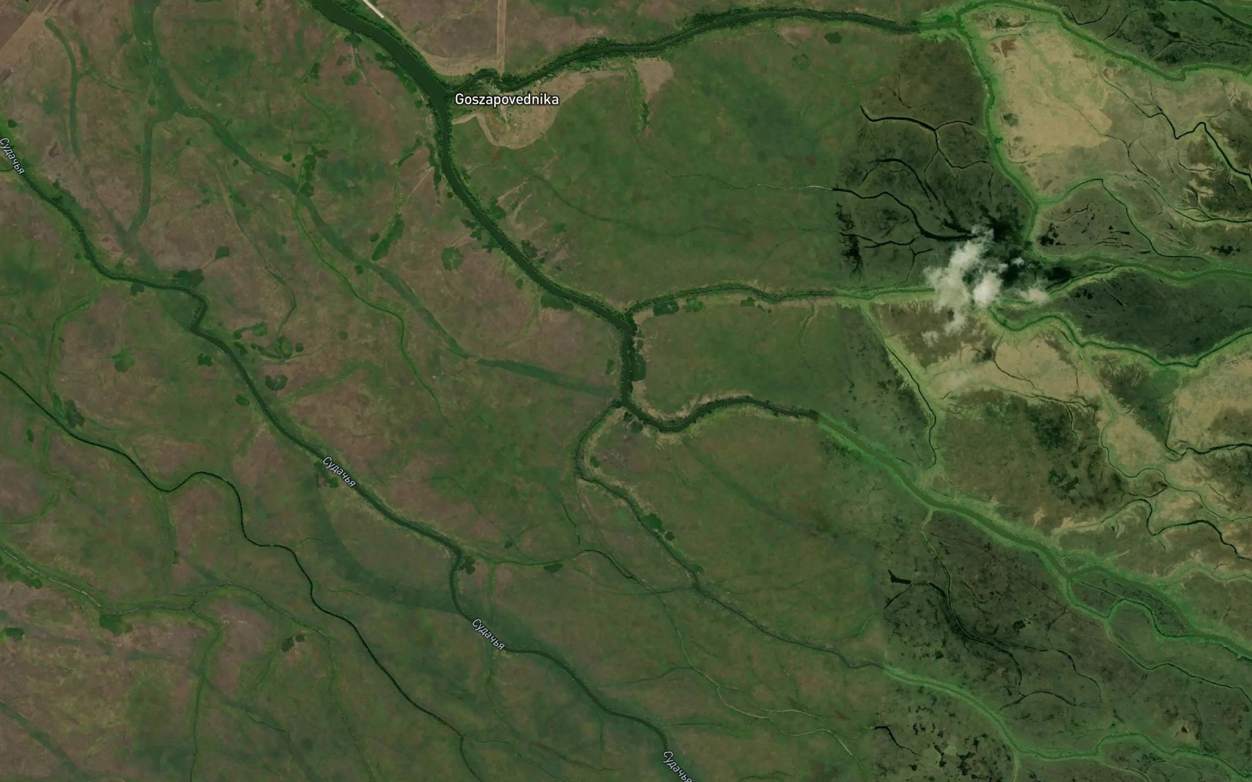 Satellite map of the Poldnevaya