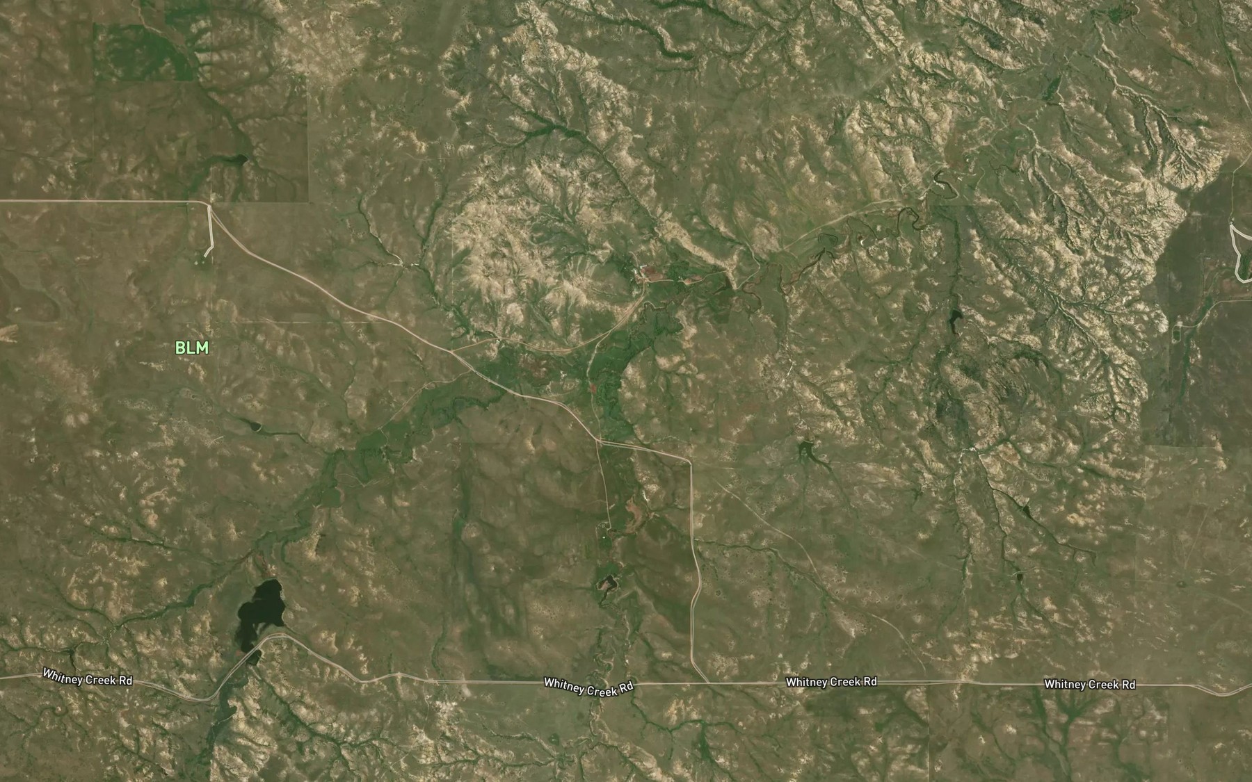 Satellite map of the Dry Creek