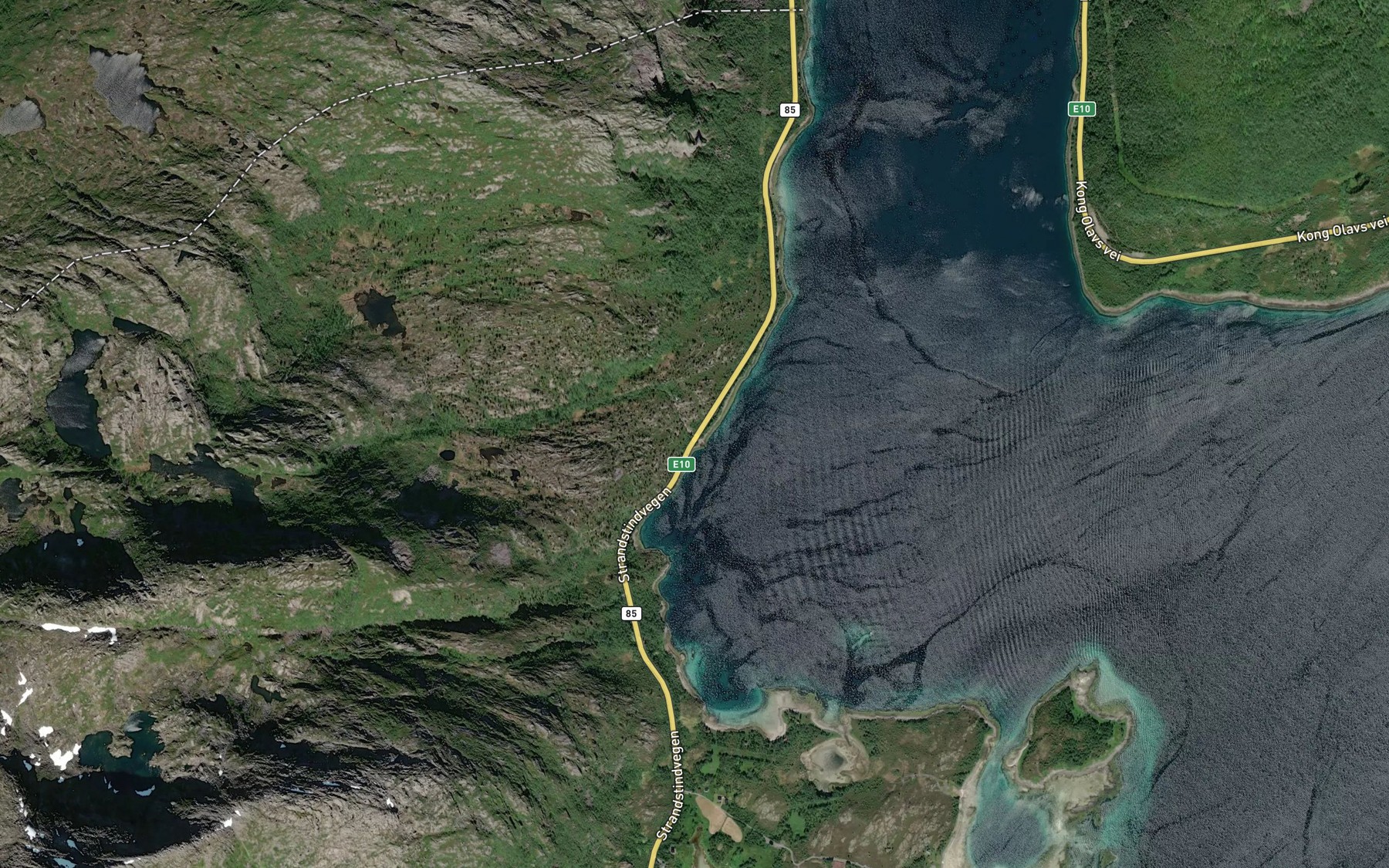 Satellite map of the Stilelva