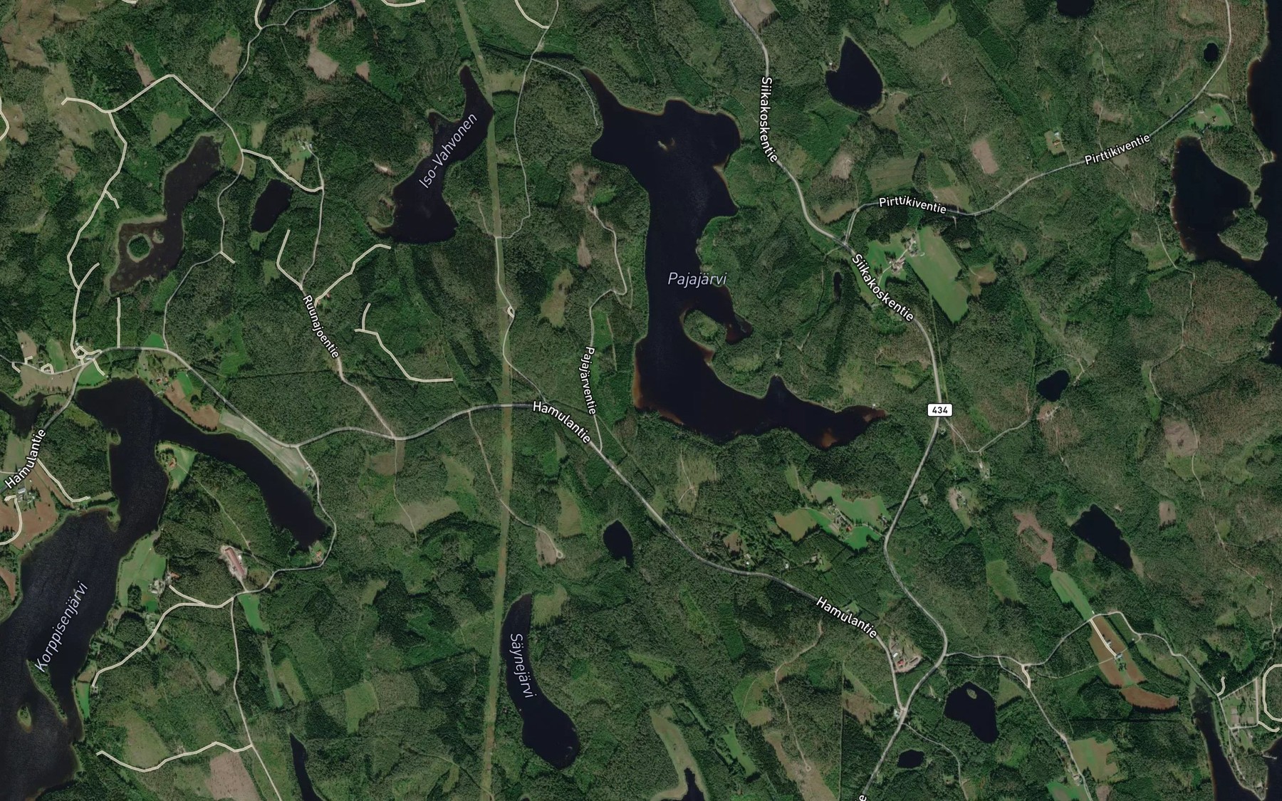Satellite map of the Rydonlahti