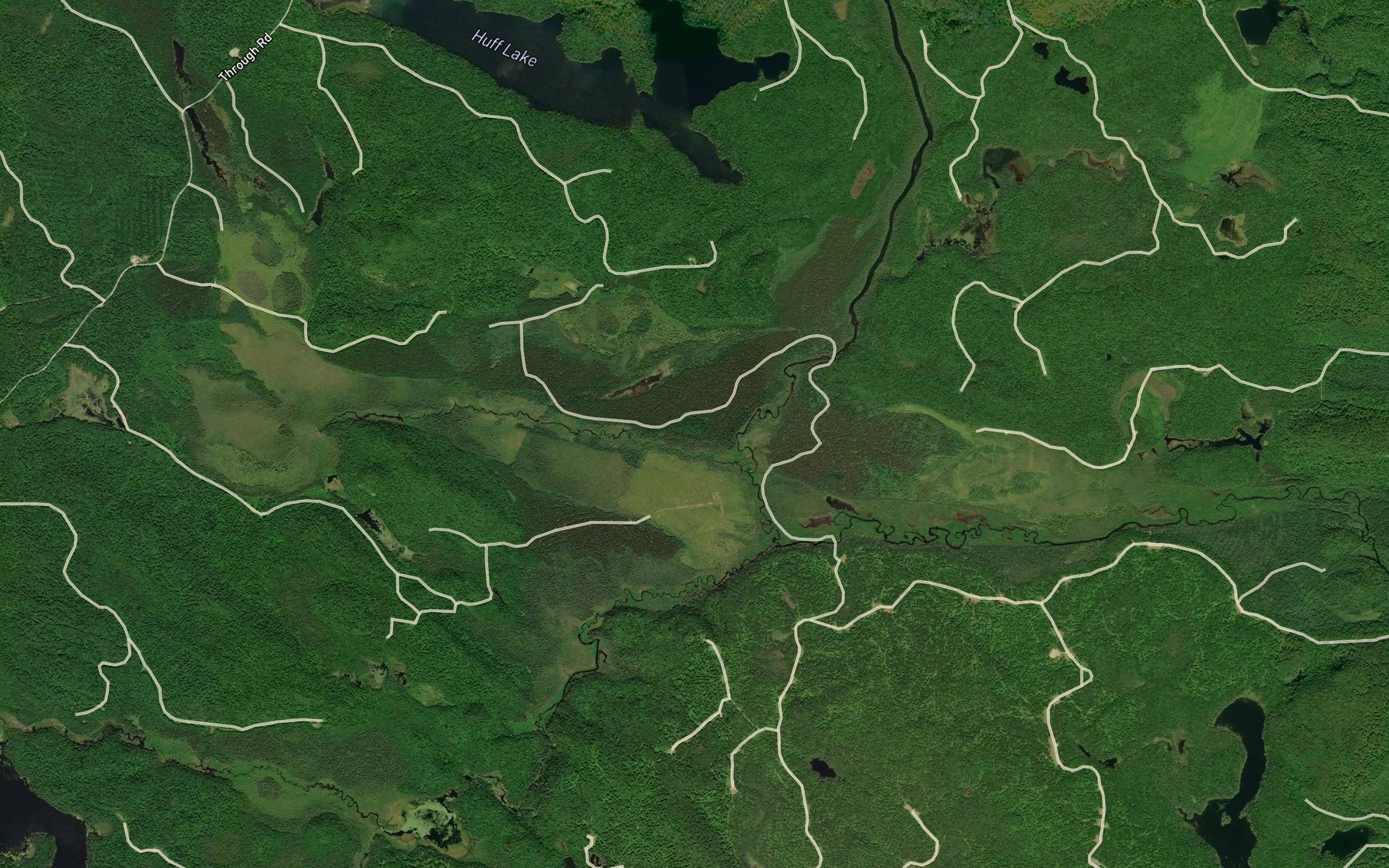 Satellite map of the Negick Creek