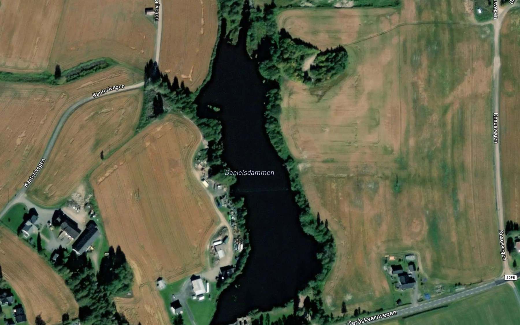 Satellite map of the Danielsdammen