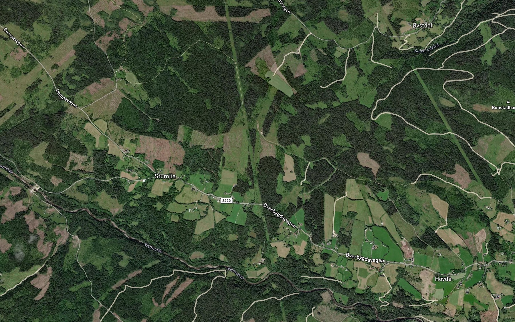 Satellite map of the Tomtbekken