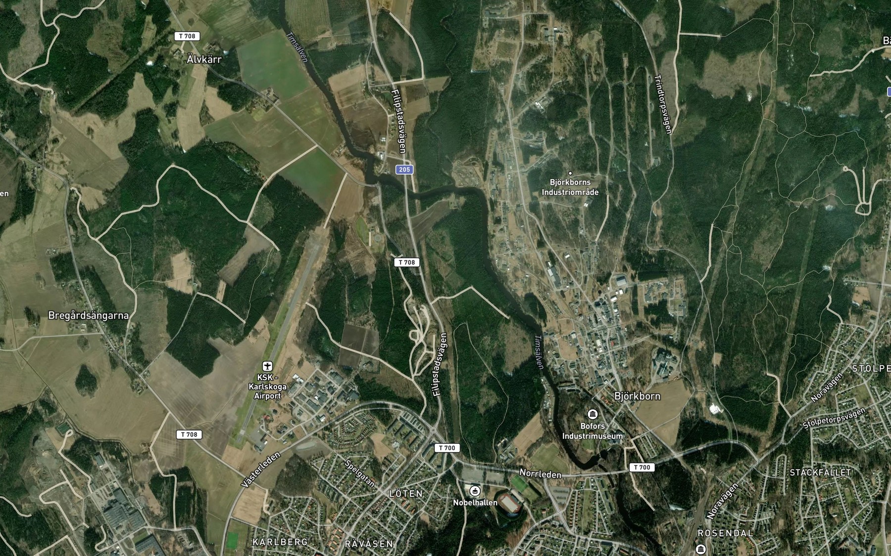 Satellite map of the Trosan