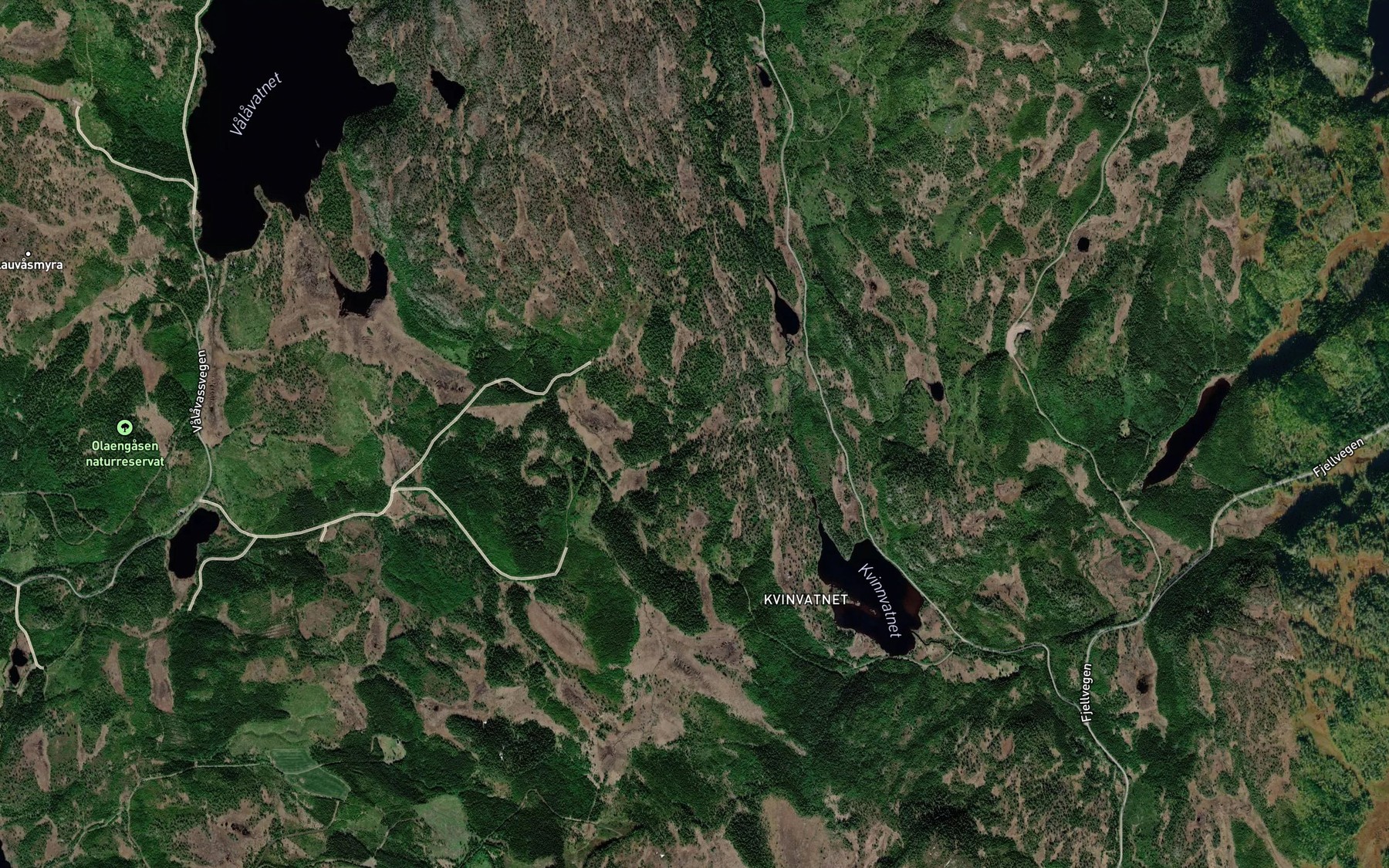Satellite map of the Smutrabekken