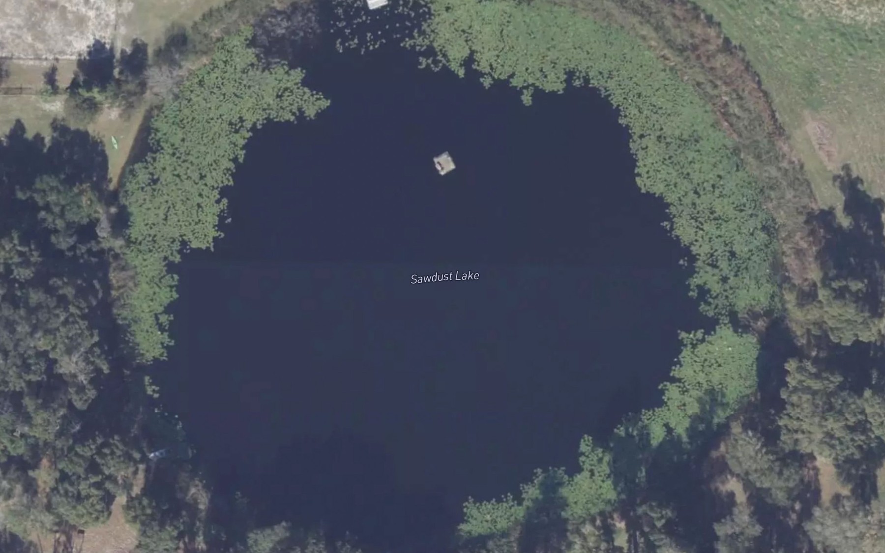 Satellite map of the Sawdust Lake
