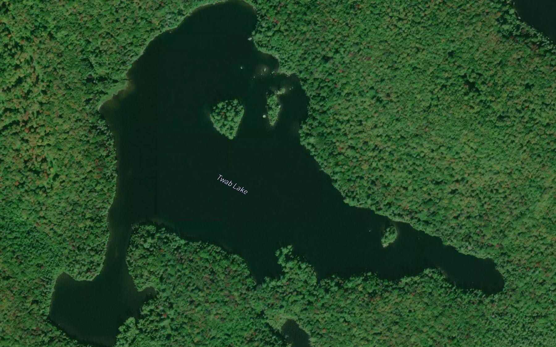 Satellite map of the Twab Lake
