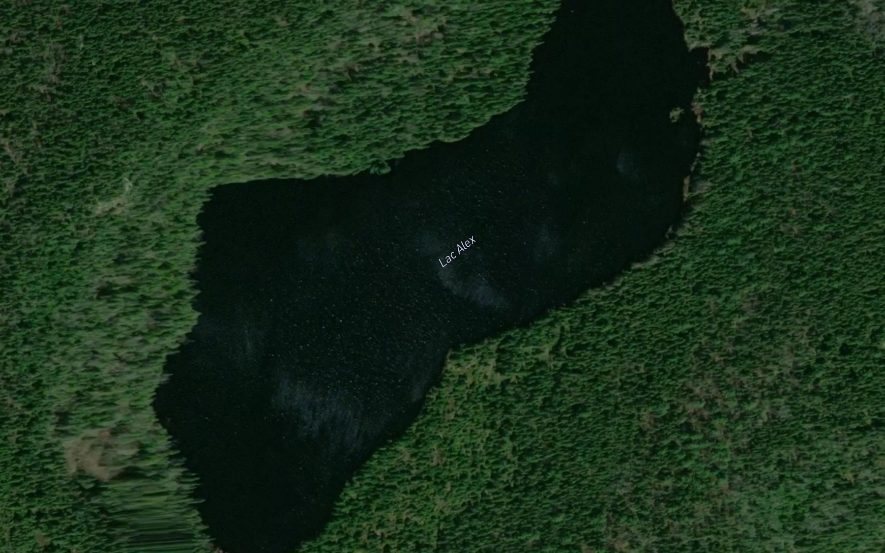 Satellite map of the Lac Alex