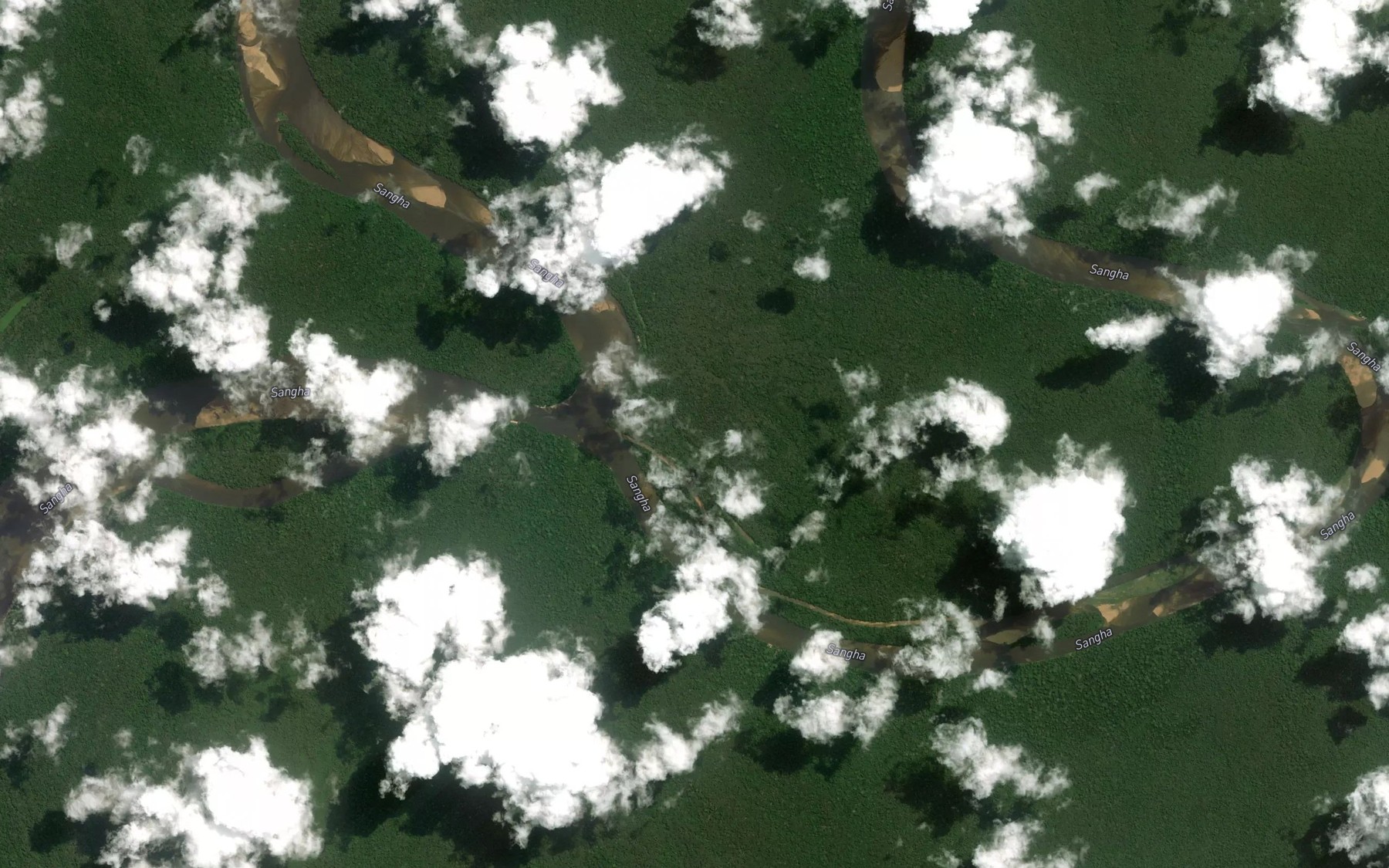 Satellite map of the Soumbou