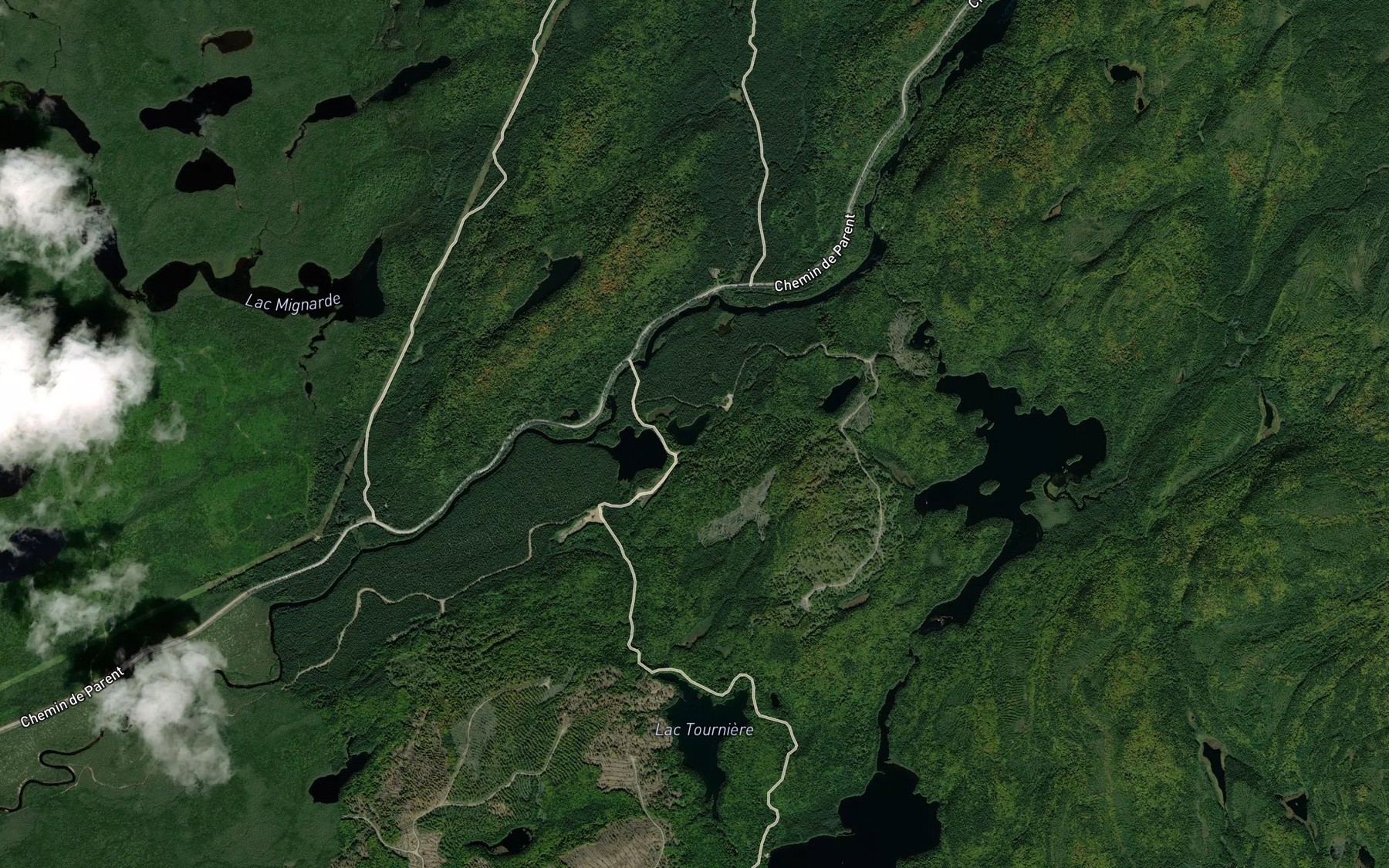 Satellite map of the Lac a Gauche