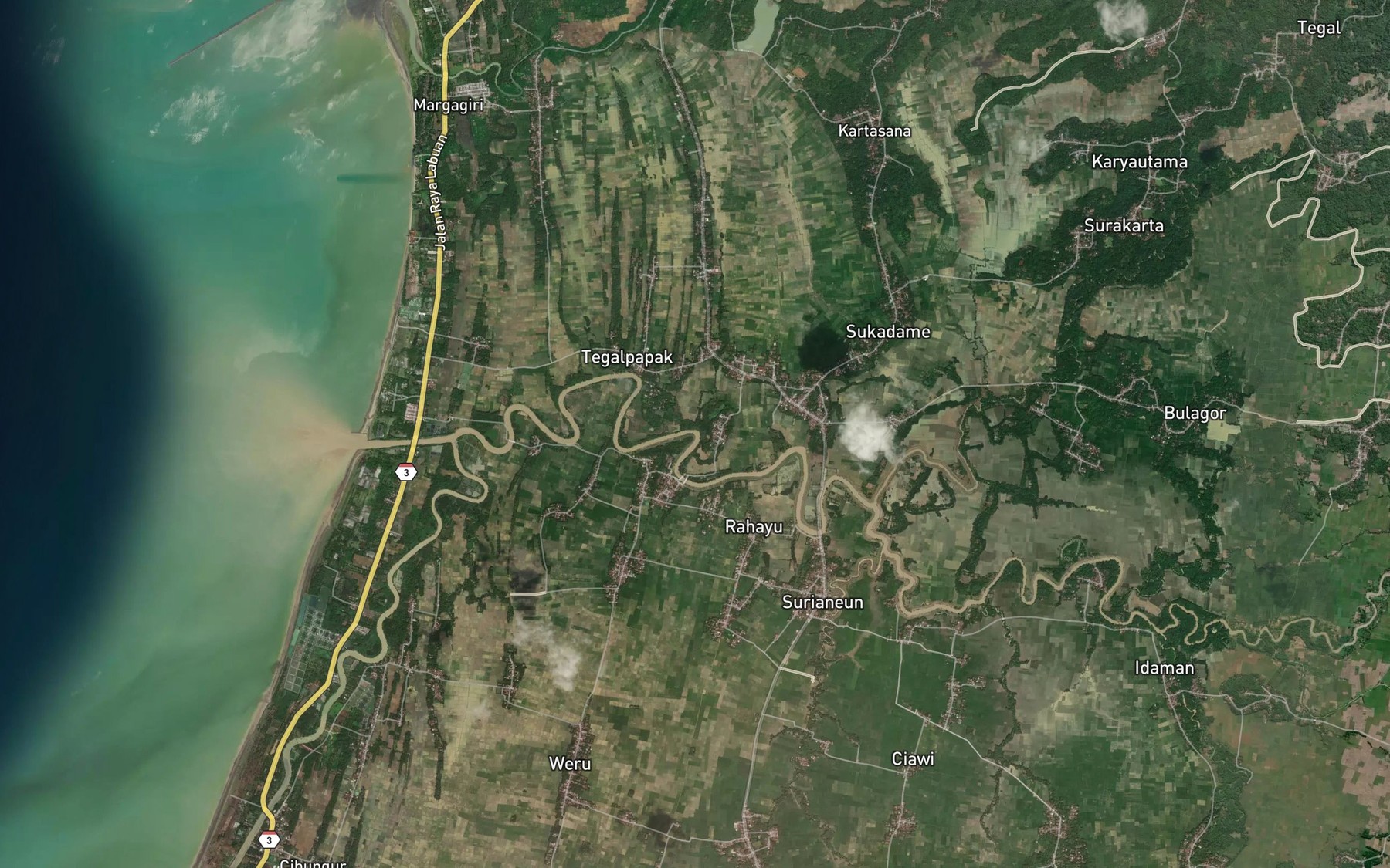 Satellite map of the Ci Lember